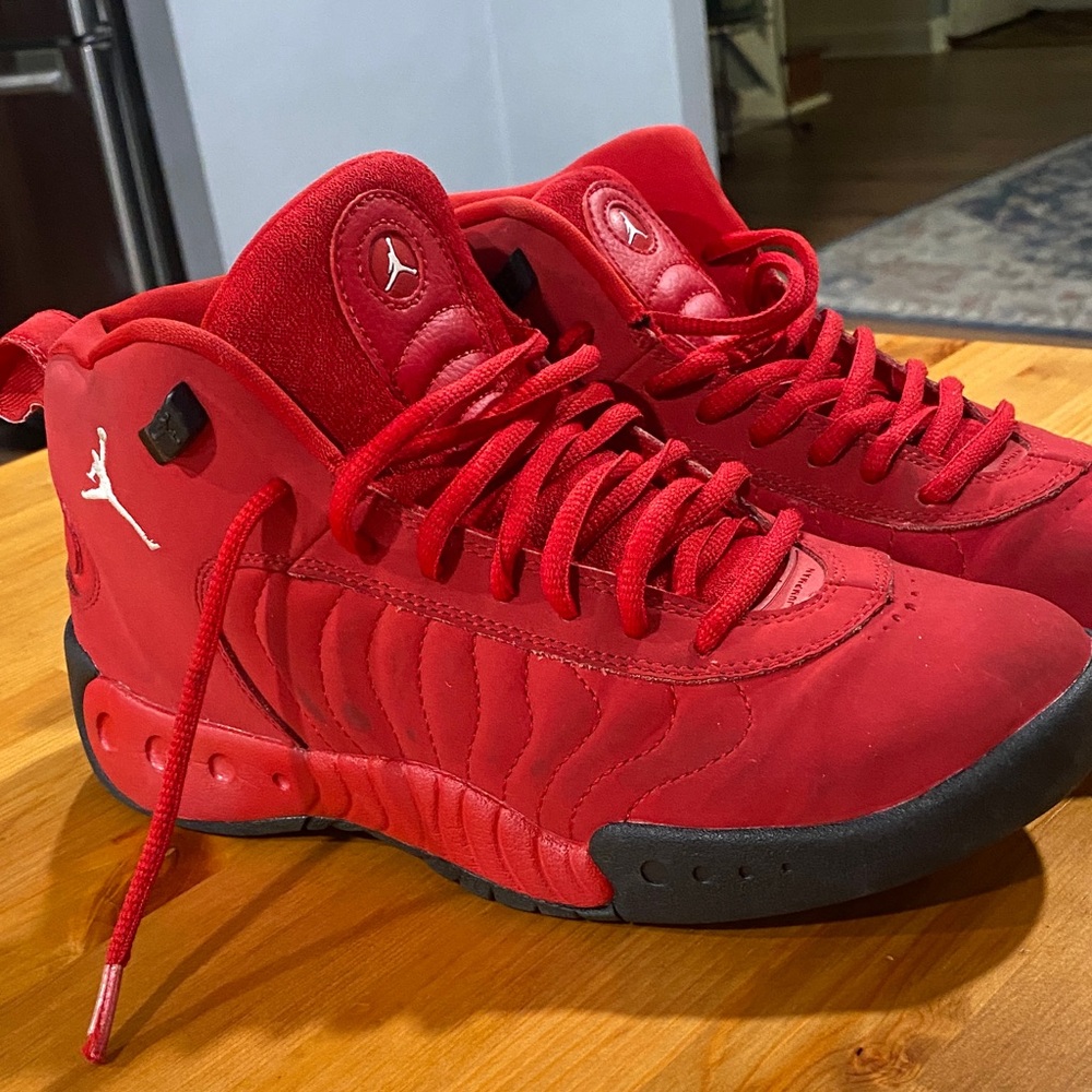 Jordan Red High-Top Sneakers